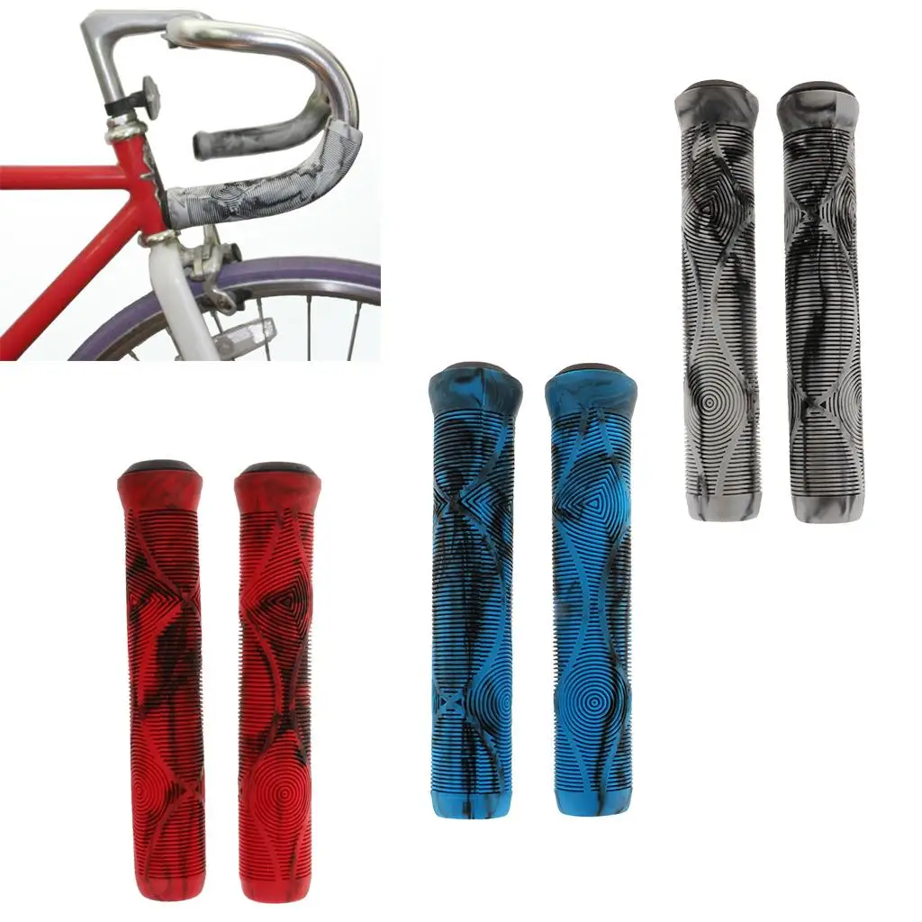 BMX MTB Bicycle Bikes Grips Rubber Handlebar Fixed Gear Bike Parts