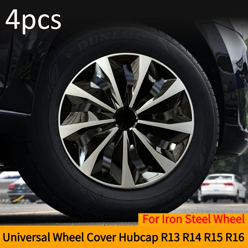 

4 шт. универсальная крышка ступицы колеса R13 R14 R15 R16 дюймов, сменные колпаки ступиц, крышка обода колеса, аксессуары для шин, защелкивающиеся на внедорожник, грузовик