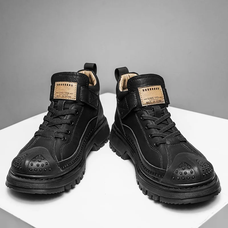 

Мужские кожаные непромокаемые ботильоны чукка на шнуровке, модельные оксфорды, повседневная деловая рабочая повседневная обувь для мужчин