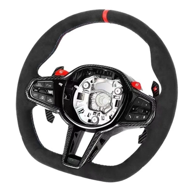 

Customized Suede Leather Steering Wheel Paddles For BMW Models G30 G31 G32 X3 G01 X4 G02 M2 G87 M3 G80 M4 G82 G42 G20 M5 F90