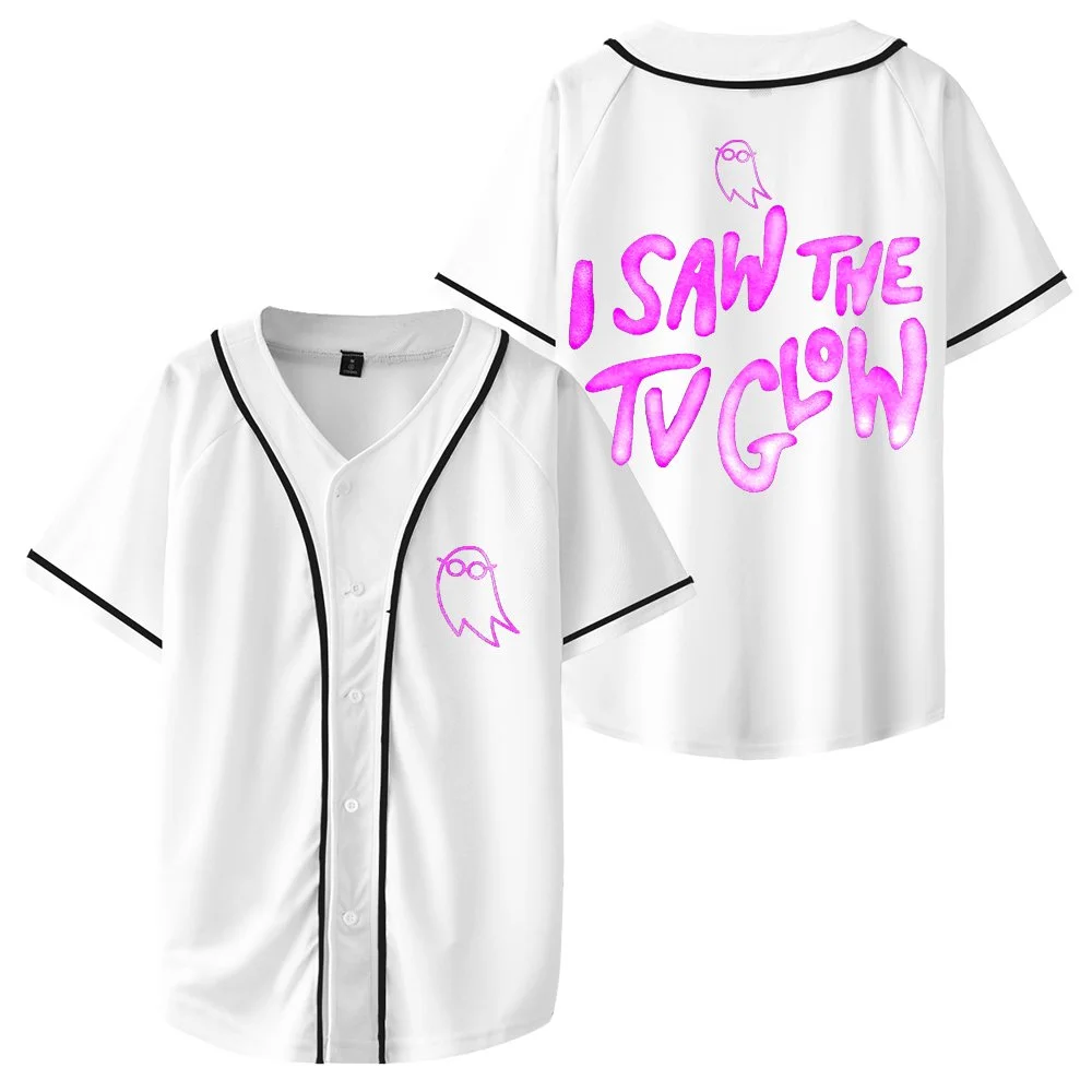 I Saw the TV Glow jersey 2024 Horror Movie Baseball Jersey Short Sleeve Shirts Women Men Funny Tops