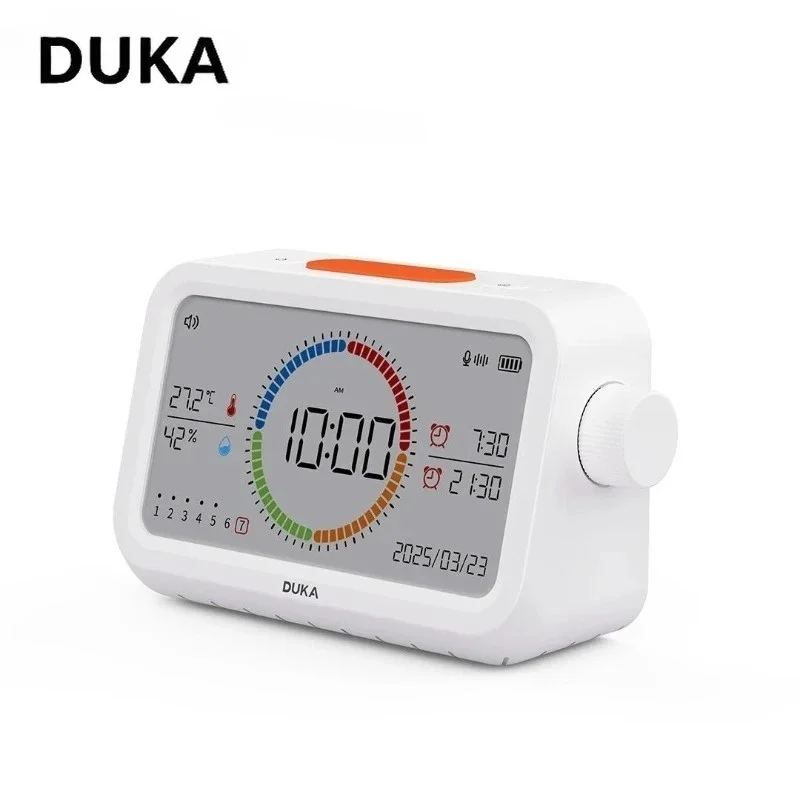DUKA ATuMan Digital LCD Thermo Hygrometer Indoor High Precision Desktop Wall-mount Clock Calendar