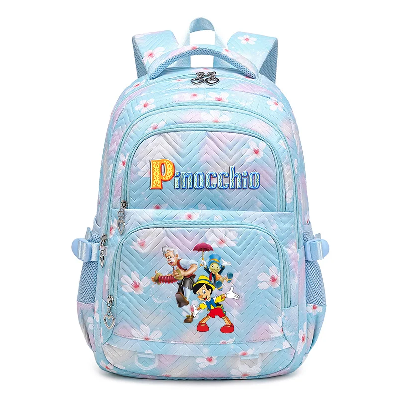 

Disney Pinocchio Waterproof Women Backpack Female Travel Bag Backpacks Schoolbag for Teenage Girls Bookbag Mochila