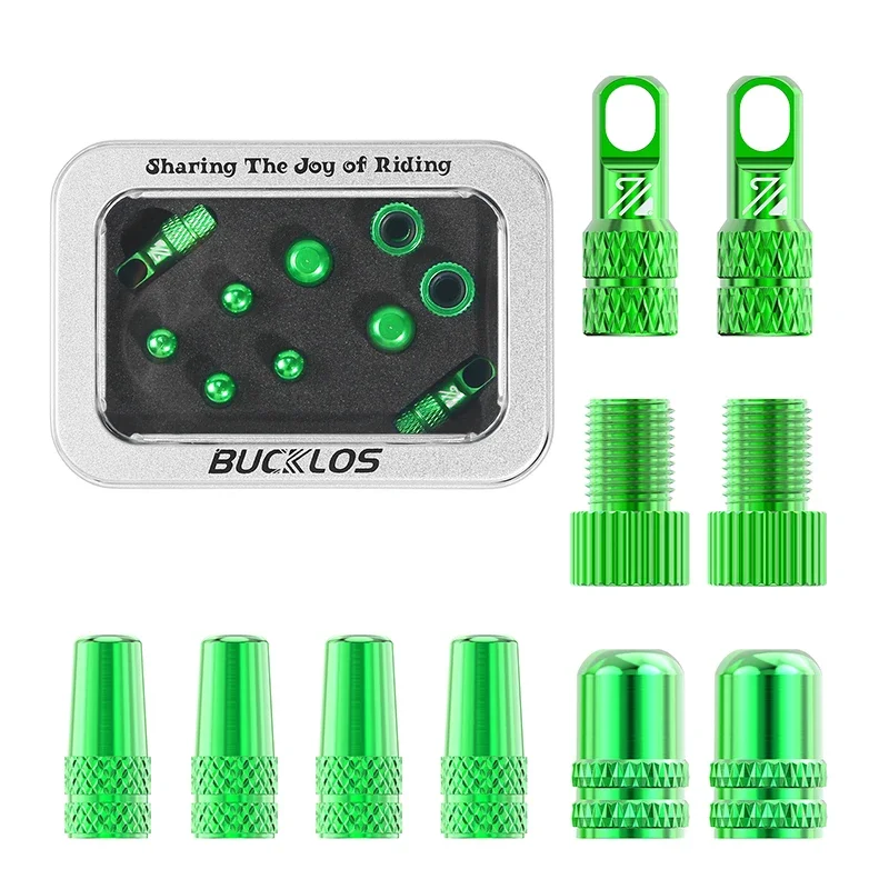 BUCKLOS Fahrrad Tubeless Ventil 40/44/55/60/80/100 MM Fahrrad Ventil Kappe Fahrrad Ventile Adapter F/V Zu A/V Rennrad Presta Ventile