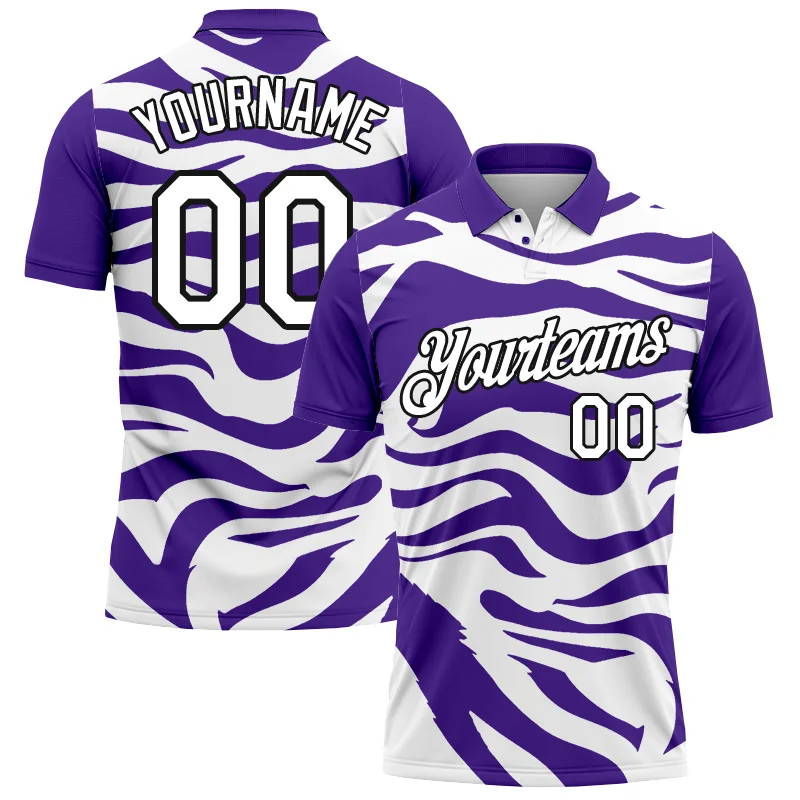 

Summer Shirts Women For Men Custom Colorful Tiger Polo Shirt 3D Printed Tops Customize Your Name, Number, Team Name