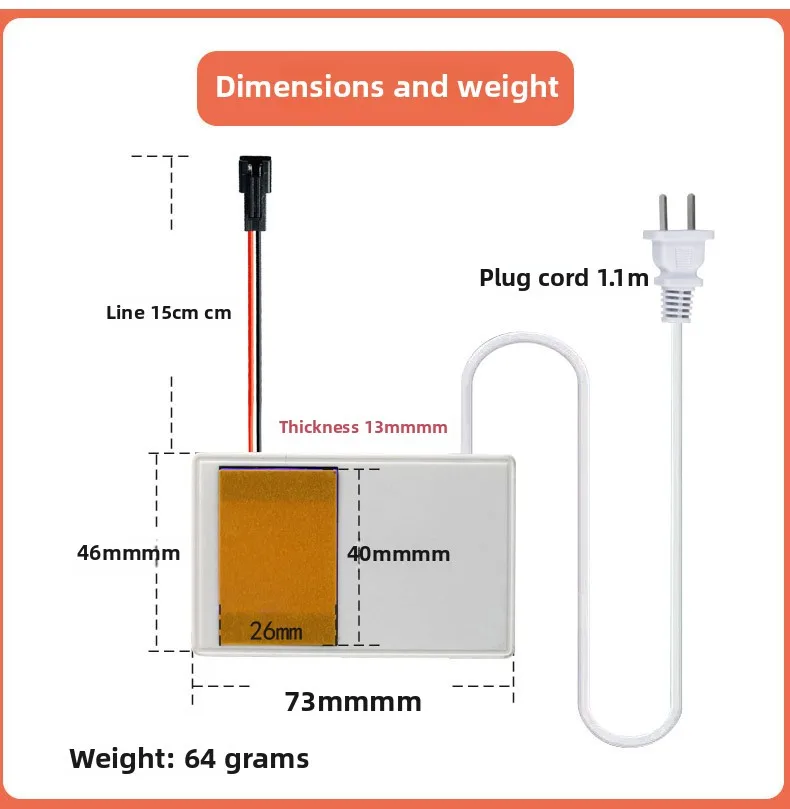 12V LED Smart-Spiegel Touch-Schalter-Set, geeignet für Badezimmerspiegel, Schminkspiegel, Lichthelligkeit einstellbar – Detail 3