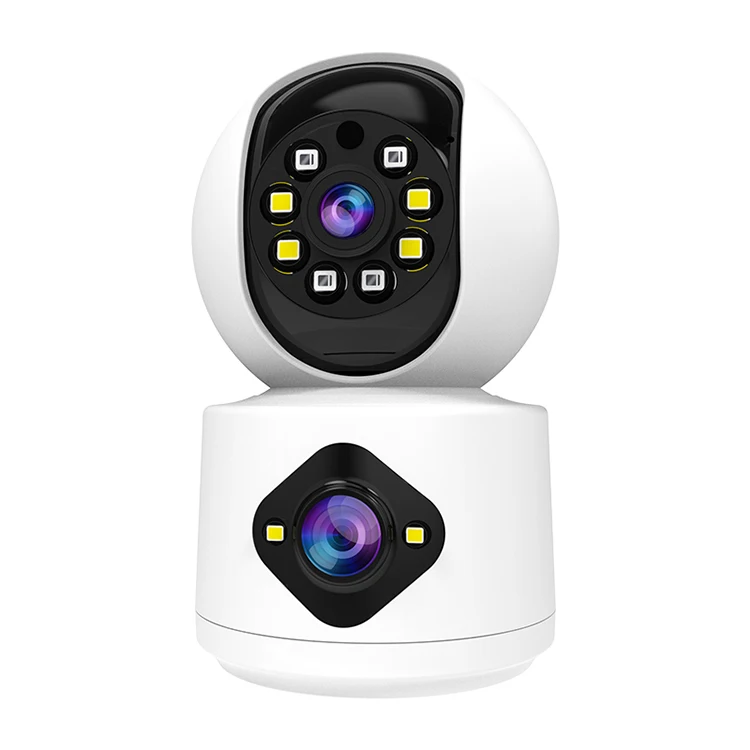 

C992DR внутренняя камера с двумя объективами и двойным обзором, Wi-Fi, 1080P HD, цветная PT-камера наблюдения, полноцветная сетевая камера ночного видения