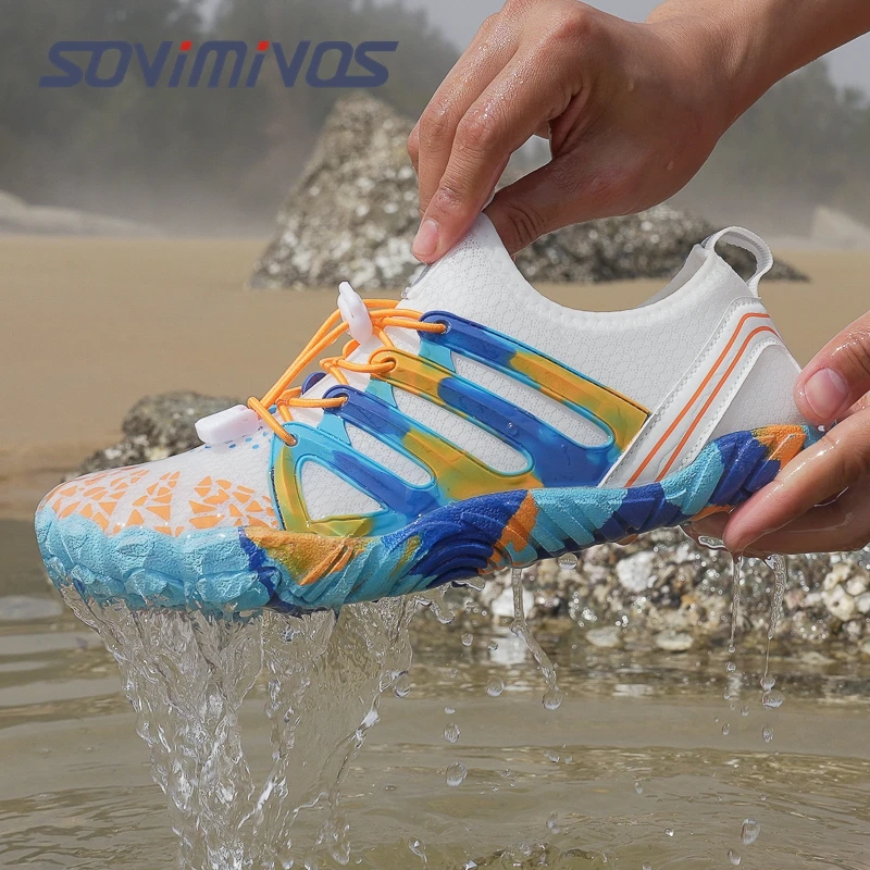 

Водная обувь Upstream, обувь для плавания, семейные уличные пляжные сандалии босиком, размер, нескользящие кроссовки для дайвинга в реке и море, размер 36-46