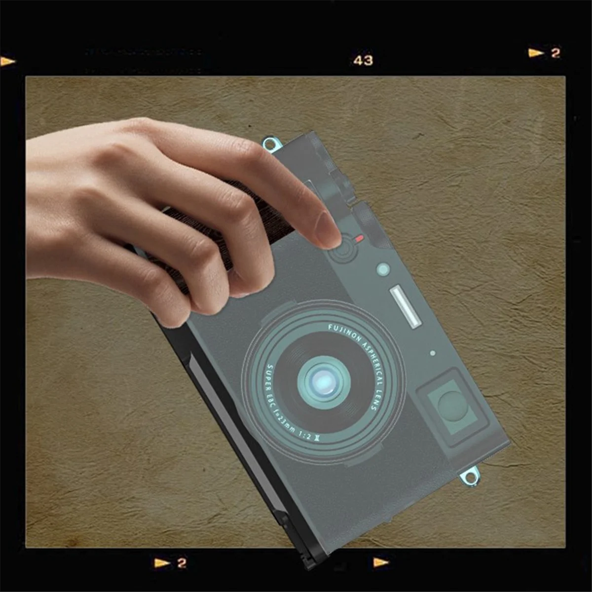 جديد الإفراج السريع L لوحة الخشب قبضة اليد L حامل ل فوجي فوجي فيلم X100VI كاميرا المضادة للانزلاق مقبض اليد حامل L قوس #1