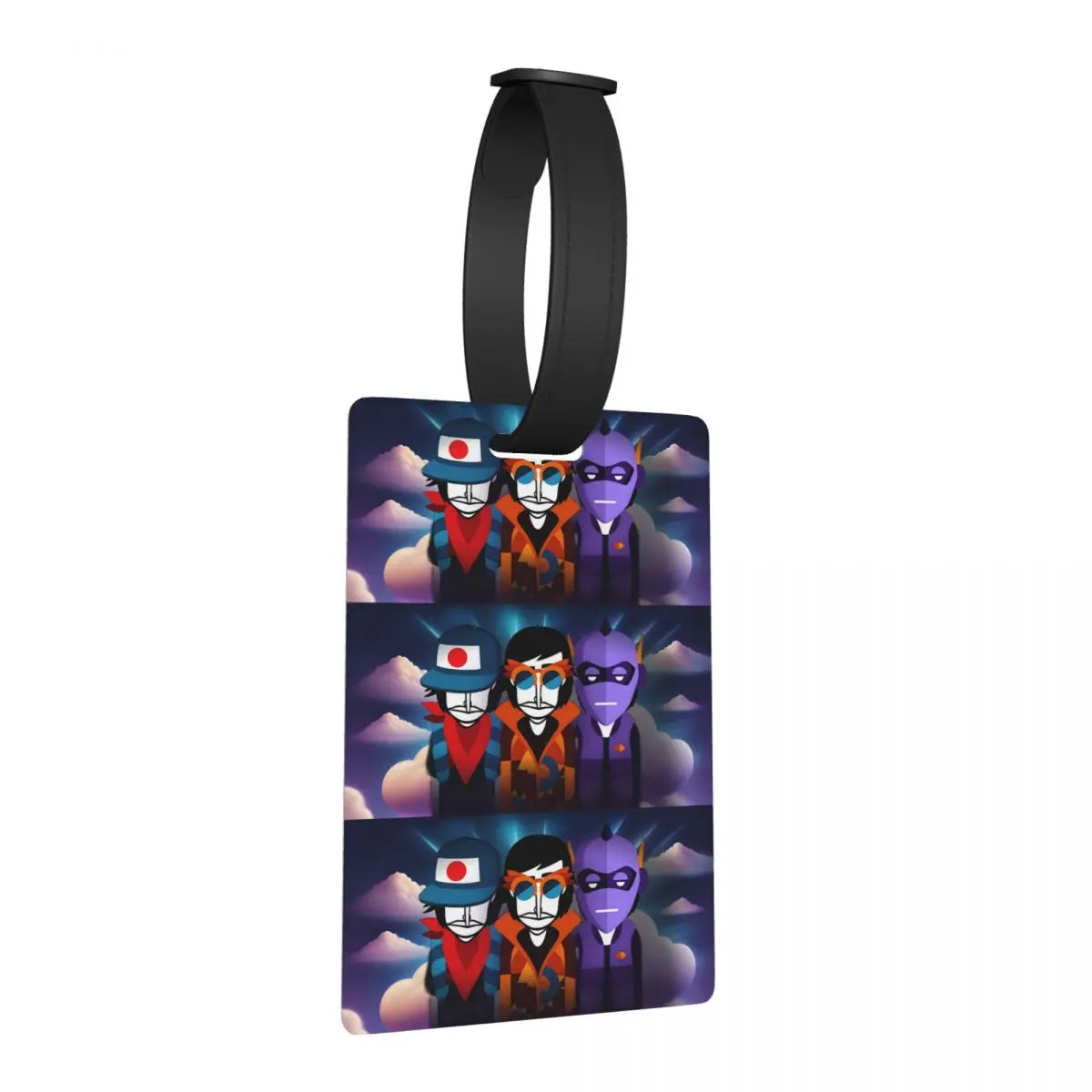 

Бирки для багажа Incredibox Music Video Game: аксессуары для чемоданов, этикетки для путешествий, держатели для идентификационных бирок, именные таблички с адресом