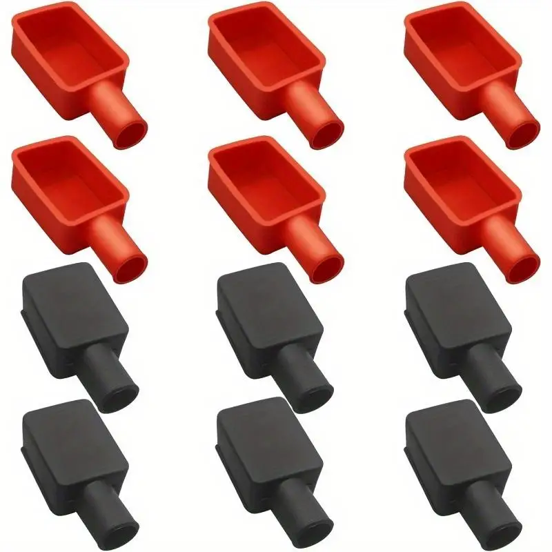 

12pcs Battery Terminal Cover Insulating Protector for Car Motorcycle Truck Red Black