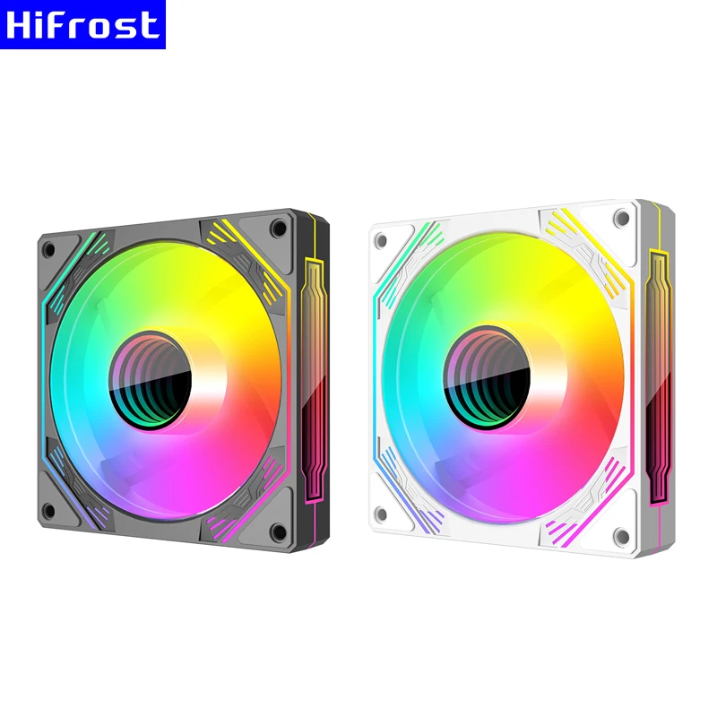 120mm Chassis Fans 1800 RPM 5V 3Pin ARGB 12V 4PIN PWM Addressable RGB Case Fan Multifaceted Infinity Mirror ARGB Light Effect