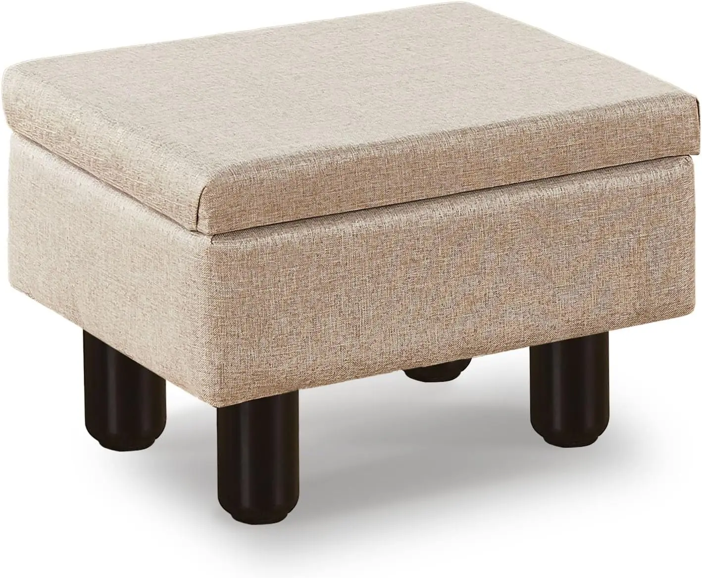 

Османский табурет для ног с местом для хранения, современная маленькая подставка для ног, табурет-ступенька, льняная прямоугольная подставка для ног, пуфики с ножками из цельного дерева