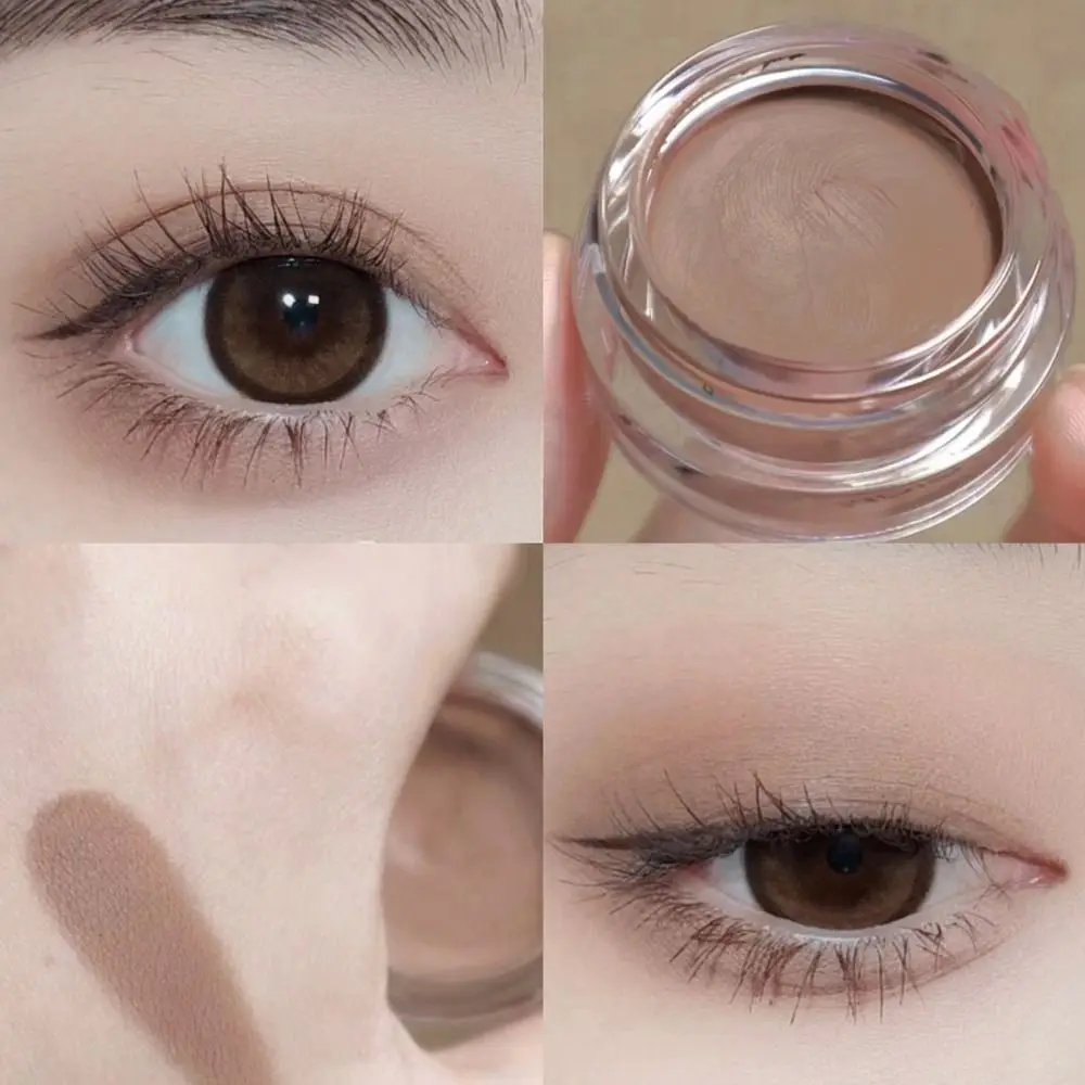 Matte Creme-Lidschatten, rauchiges Lila, feuchtigkeitsspendender Kartoffelpüree-Lidschatten, fest glatt, einfarbige Creme, Augen-Concealer für Frauen