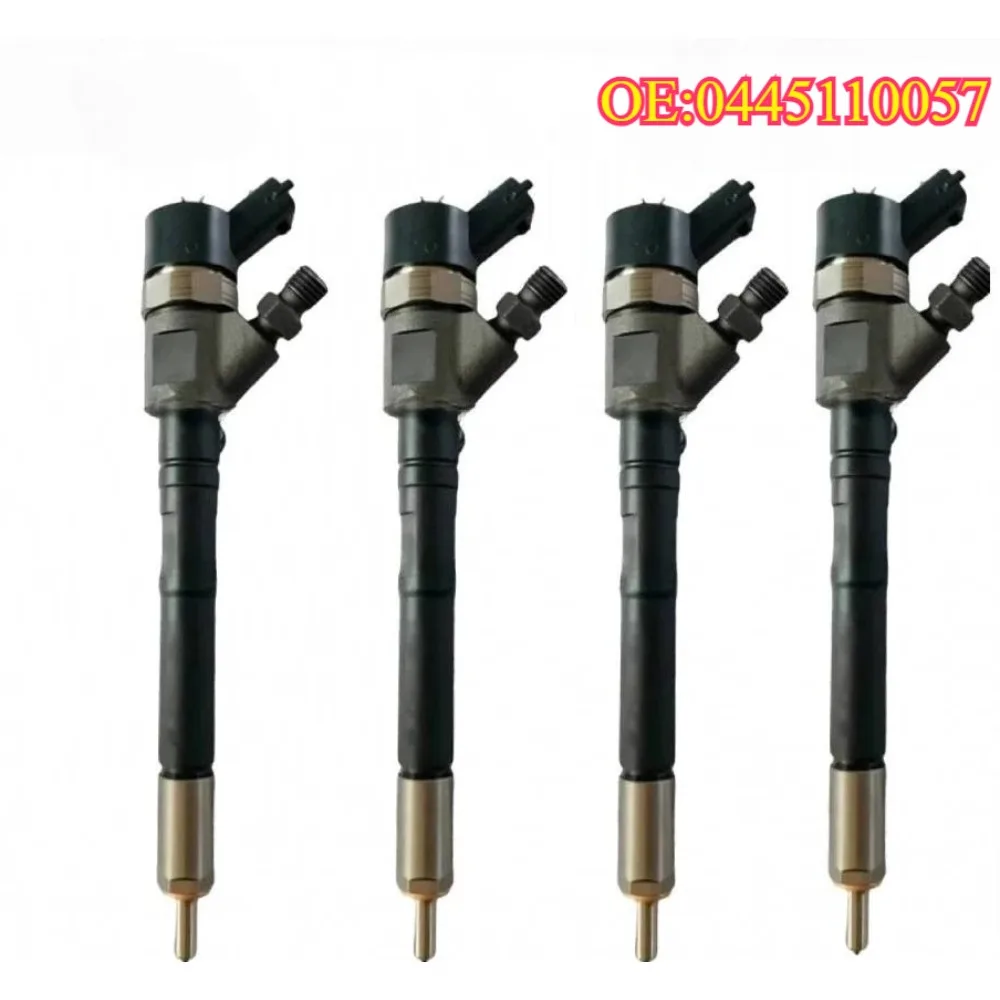 High quality New For 1/4PCS 0445110057 9638488980 Fuel Injector for CITROEN C8 EVASION JUMPY PEUGEOT