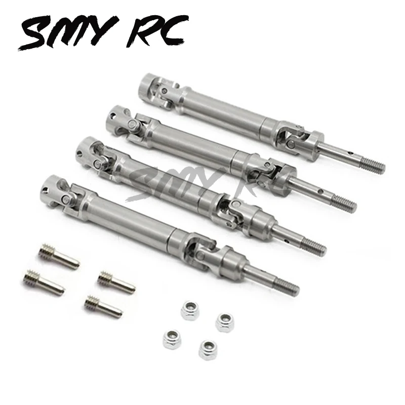 

4Pcs Metal Stainless Steel Drive Shaft CVD for 1/10 Traxxas Slash Rustler Stampede VXL 4X4 4WD RC Car Upgrade Parts