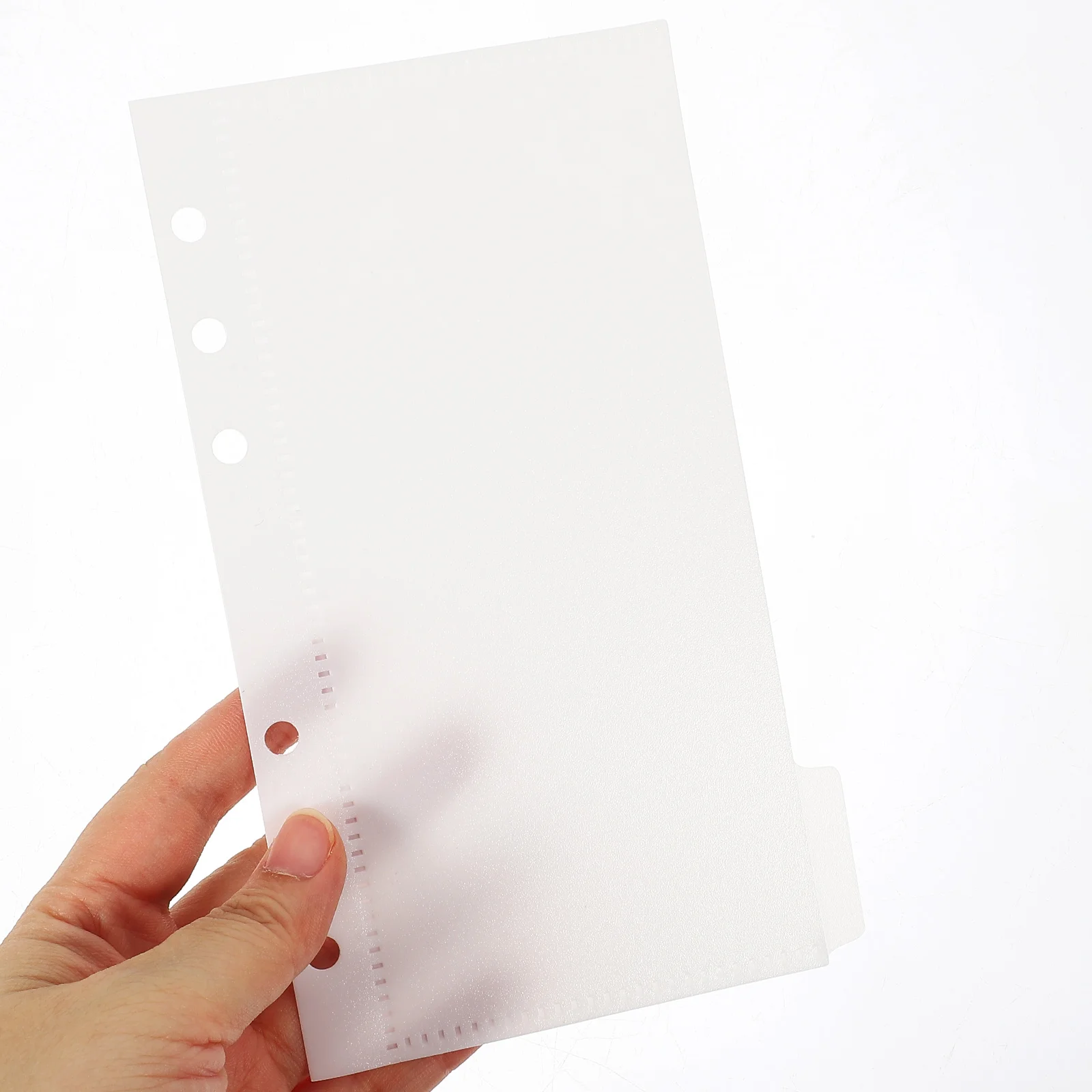 

5 Pcs Loose-leaf Notebook Refill Cash Envelopes Budgeting Daily Use Pocket Savings Binder Pencil Case Accessory White Small