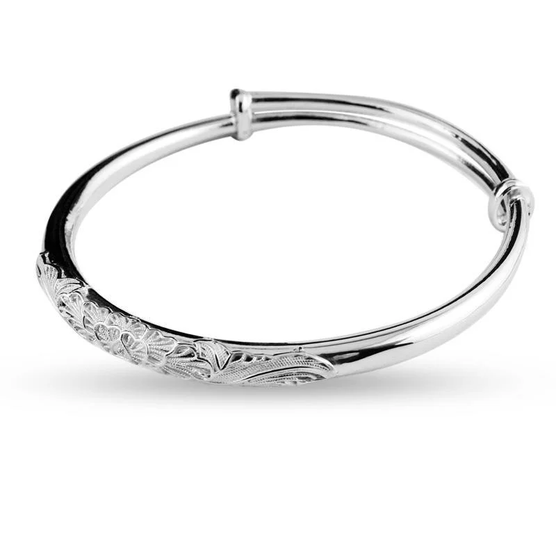 

New Lotus Silk Solid Bracelet Women's Bracelet to Give Mom Girlfriends Girlfriend Silver Accessories Retractable Bracelet