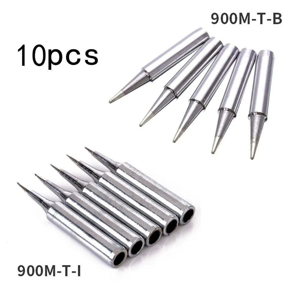 10Pcs Soldering Iron Tips Set 900M T-B Lead Free For Rework Station Welder Power Accessories Special Soldering Iron Tip