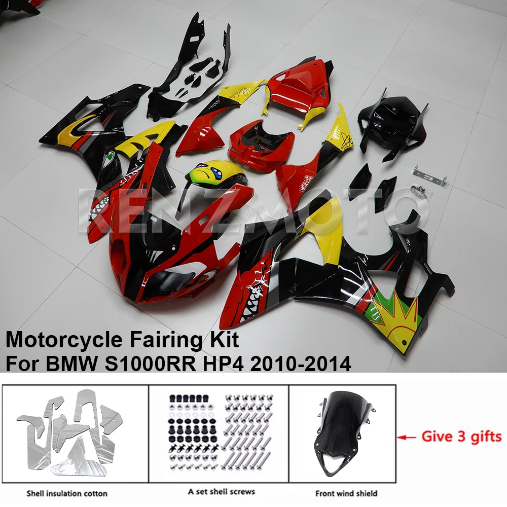 

For BMW S1000RR HP4 2010-2014 Fairing B1012-1002b Motorcycle Set Body Kit Decoration Plastic Guard Plate Accessories Shell