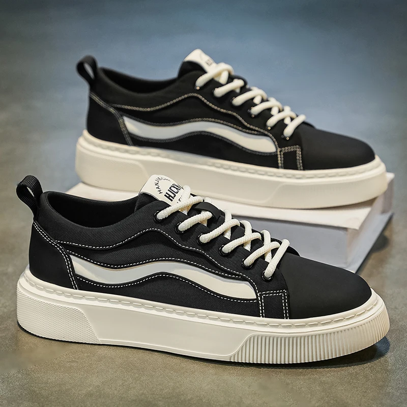 

Men's 2025 New Autumn White Sneakers & Chunky High-Top Casual Shoes – Lightweight, Height-Increasing & Comfortable