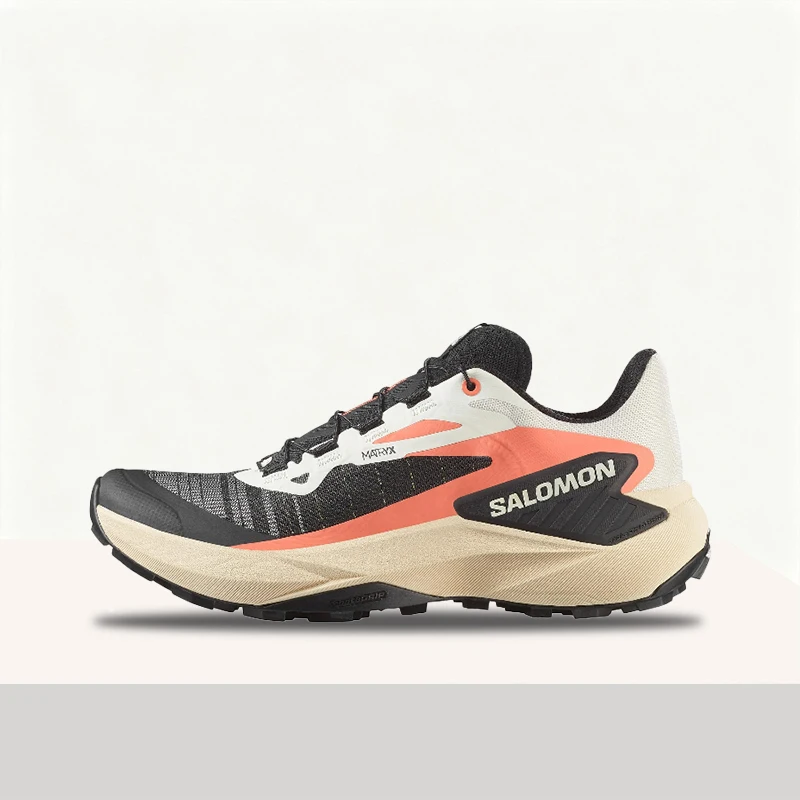 Salomon Genesis: Lightweight,Cushioned,Durable,Comfortable, and Stylish Low-Top Running Shoes for Women(Black and White) 478204