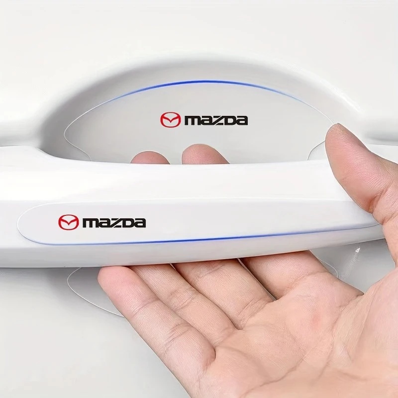 

8PCS Car Door Handle Bowl Sticker Protective Strip For Mazda MS Speed CX4 6 Atenza 3 Axela MX5 CX7 CX5 CX9 323 RX8 626 CX30 Bt50