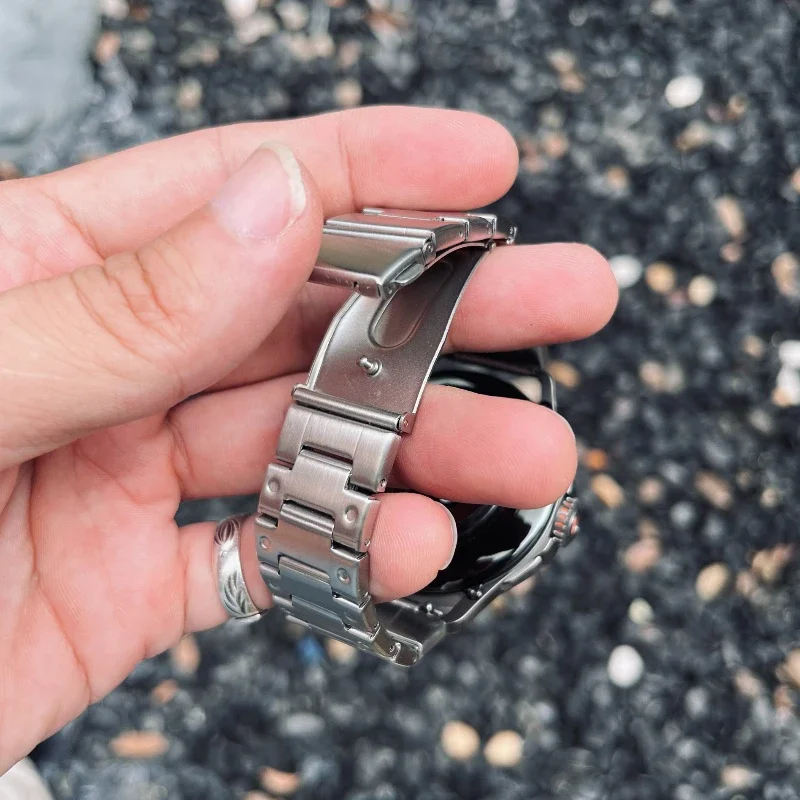 سوار ساعة من الفولاذ المقاوم للصدأ 22 ملم لساعة Xiaomi S4 Sprot /Watch S1/S2/S3 حزام ساعة لـ Xiaomi Color/Color2 /2Pro