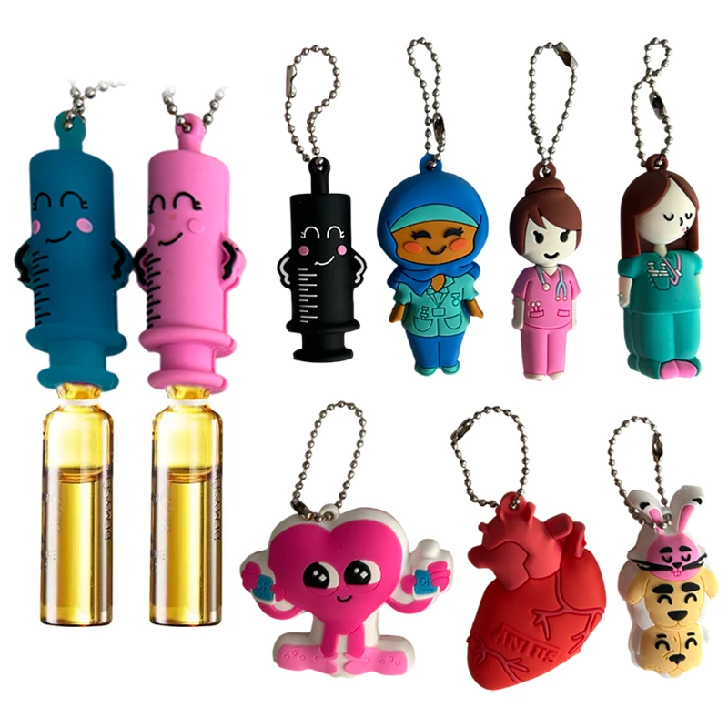 Ampoule Bottle Opener Keychain Syringe-Shaped Cutter Nurse Doctor Ampoule Bottle Opener Aid Medication Vial Breaker Tool