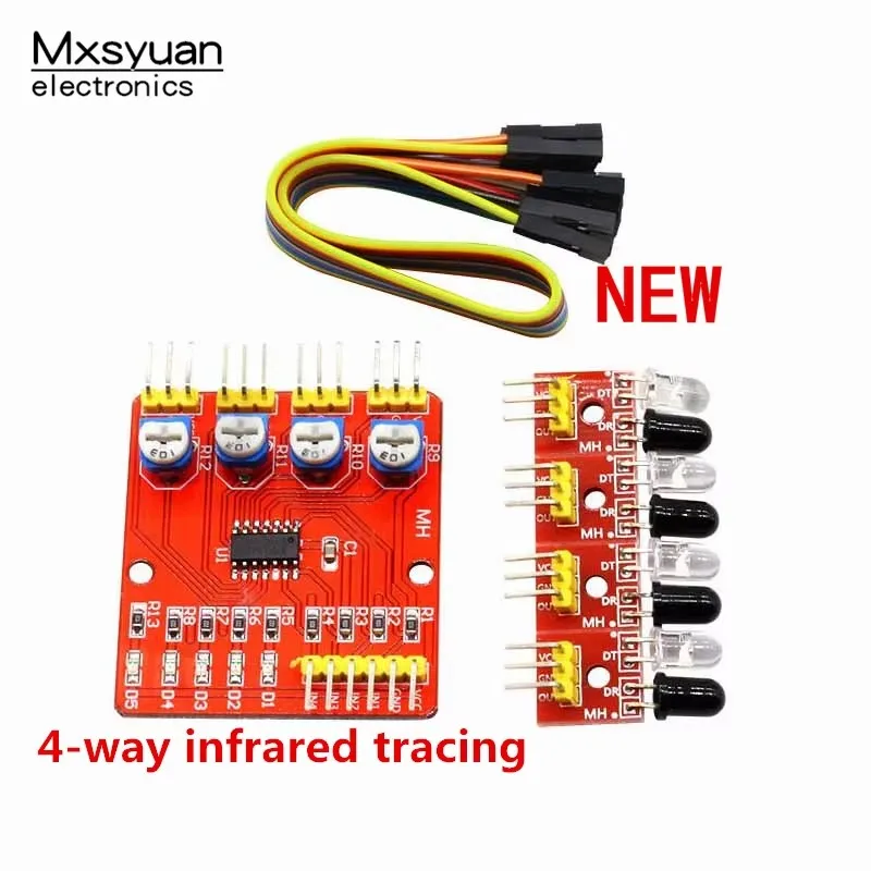 10pcs~50pcs/lot 4-way  module/line patrol module/obstacle avoidance/trolley/robot sensor