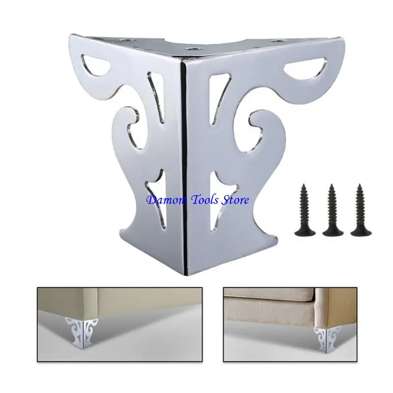 57BE Metal Legs Contemporary Iron Furniture Legs 78mm for Sofa Table Cupboard