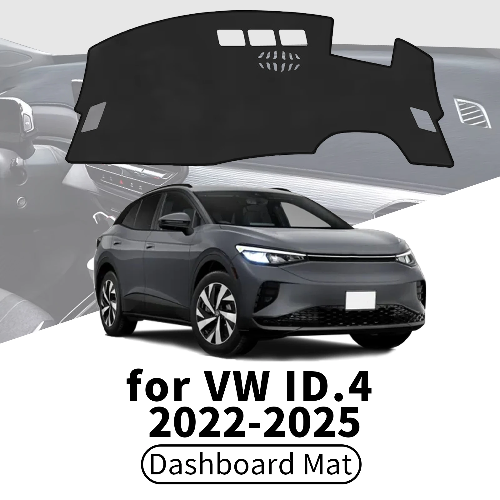 

for Volkswagen ID.4 VW ID4 2021-2025 Car Dashboard Cover Dashmat Sunshade Anti‑UV Anti‑Glare Dash Mat Interior Accessories