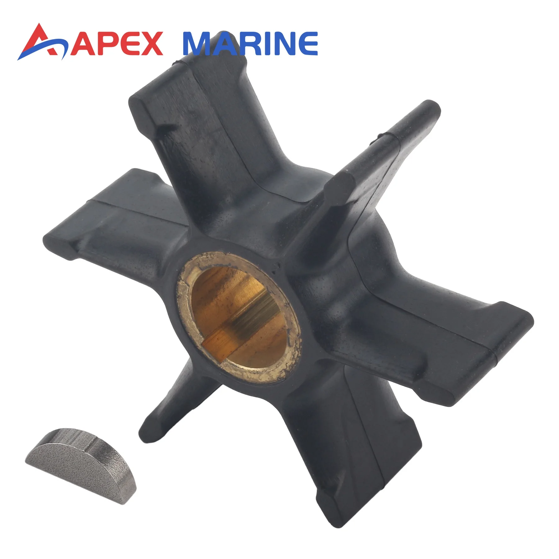 0308928 Water Pump Impeller W/ Key 305350 Fits for Johnson Evinrude Outboard 35 40 50 55 HP Engines 377230 777213 777821