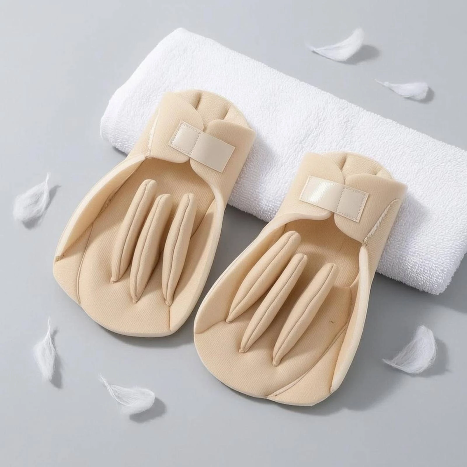 Finger Separator Gloves Adjustable Finger Separator Glove Wrist Support Splint Lightweight Rehabilitation Supply Breathable - view 5