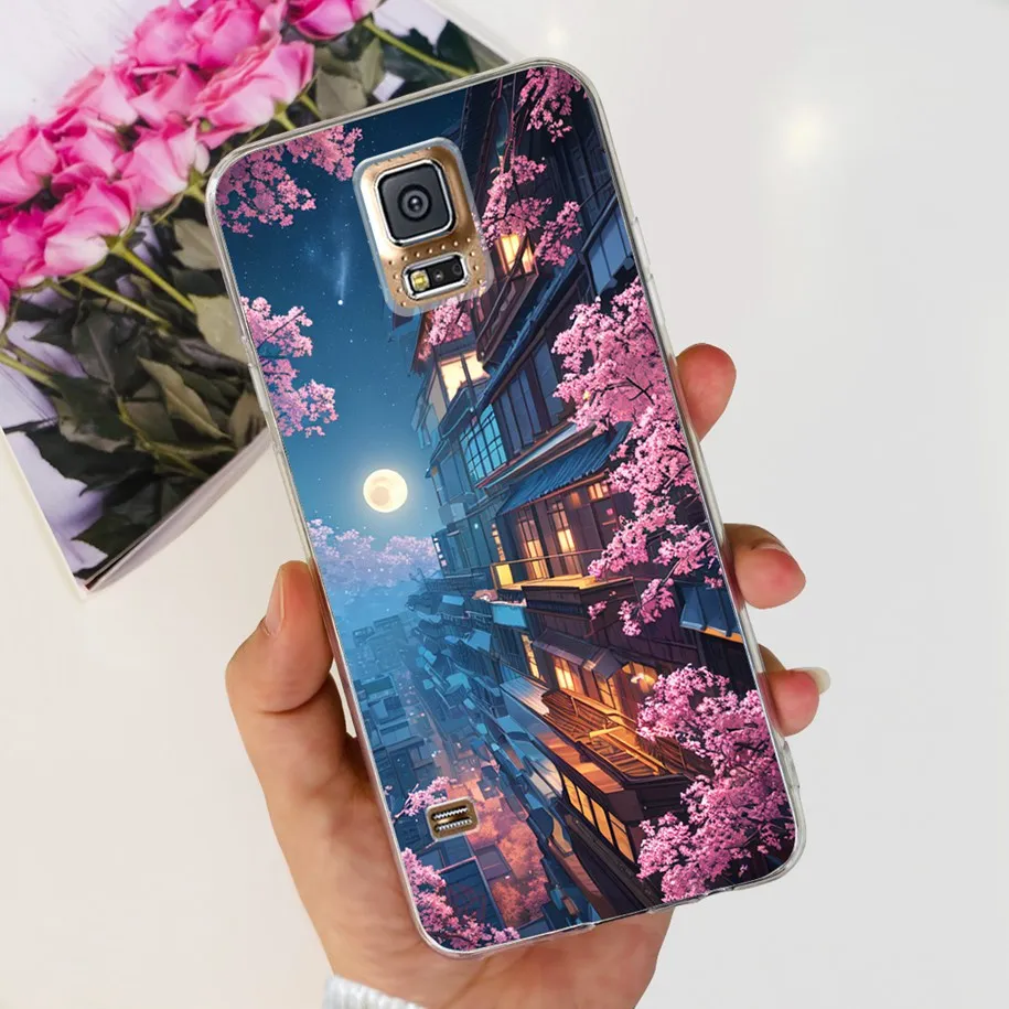 Para Samsung Galaxy S5 funda G900F G900I i9600 S 5 contraportada Cool pintado suave silicona transparente funda de teléfono para Samsung S5 Neo Coque