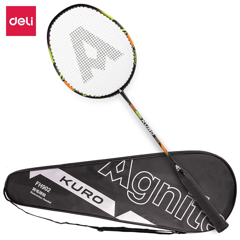 

DELI FH902 High quality Badminton Racquet Flagship Sports Goods Carbon Aluminum Integrated Professional Durable Dual