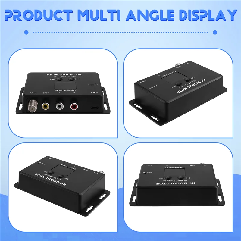 SQPP-M60 RF المغير AV إلى RF محول UHF المغير RF محول الإشارة