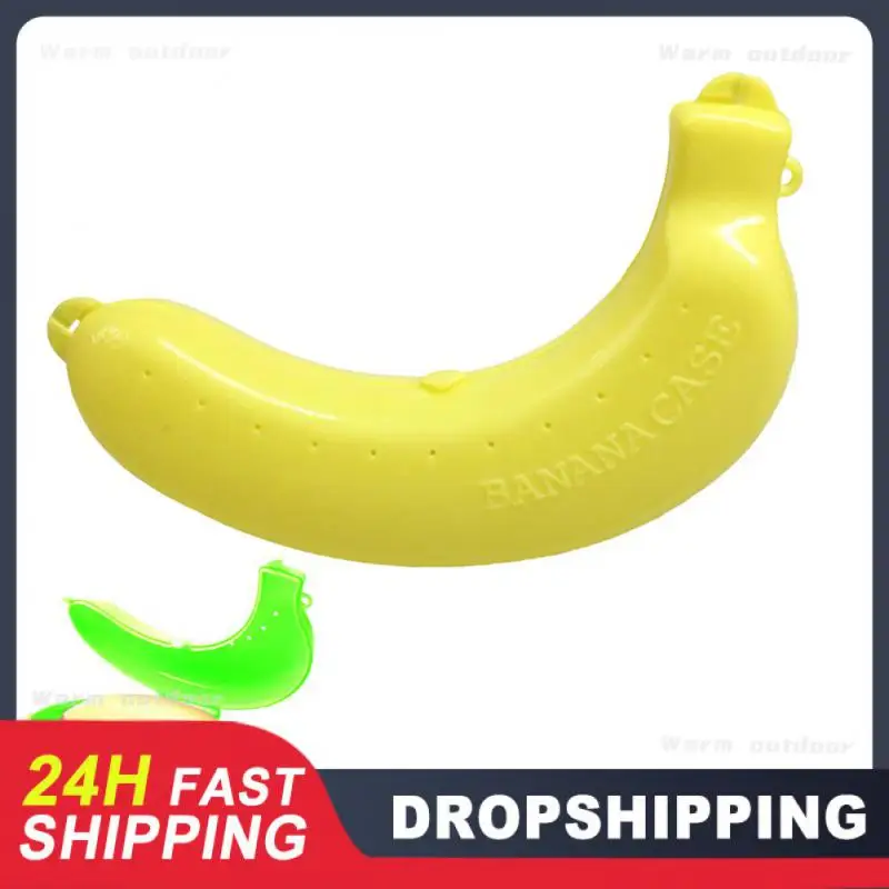 Banana Storage Box Home Rorganizers Storage Boxes Banana Case Protector For School Outing Picnic Outdoor Lunch Kitchen Organizer