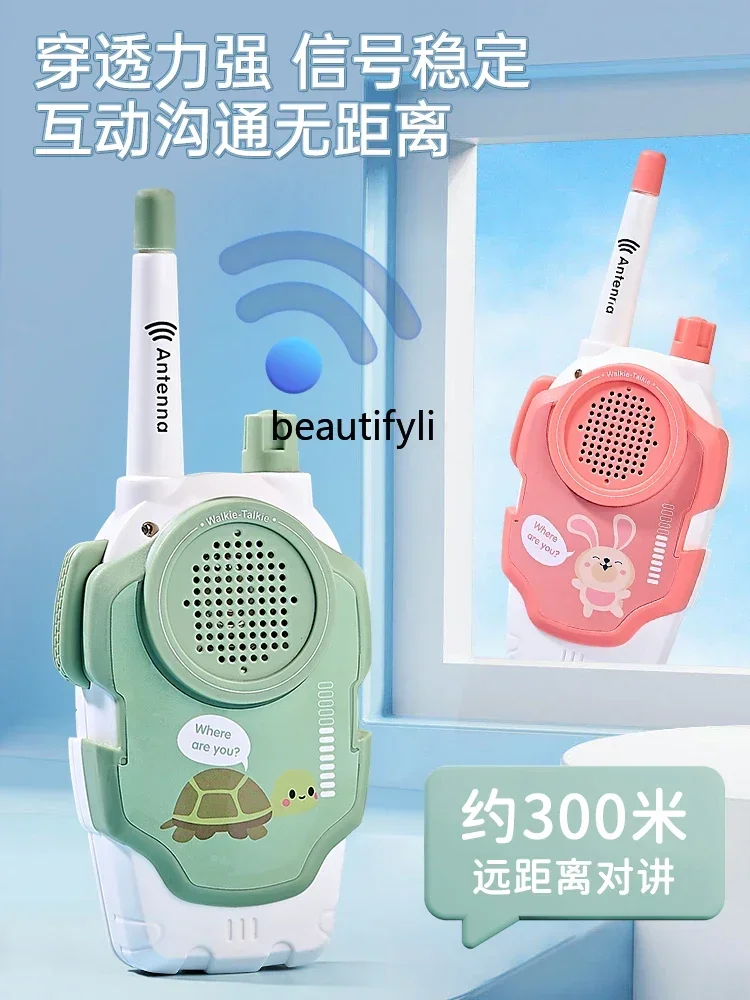 Walkie-talkie per bambini Coppia di macchine per chiamate Interazione genitore-figlio educativa wireless per ragazze Giocattolo per ragazzi