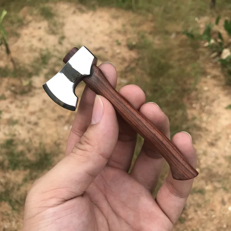 Faca de Lâmina Afiada de Mini Machado Punho de Madeira Lâmina Fixa Ferramenta de Sobrevivência de Acampamento ao ar Livre Dropship 1pc Aço Inoxidável