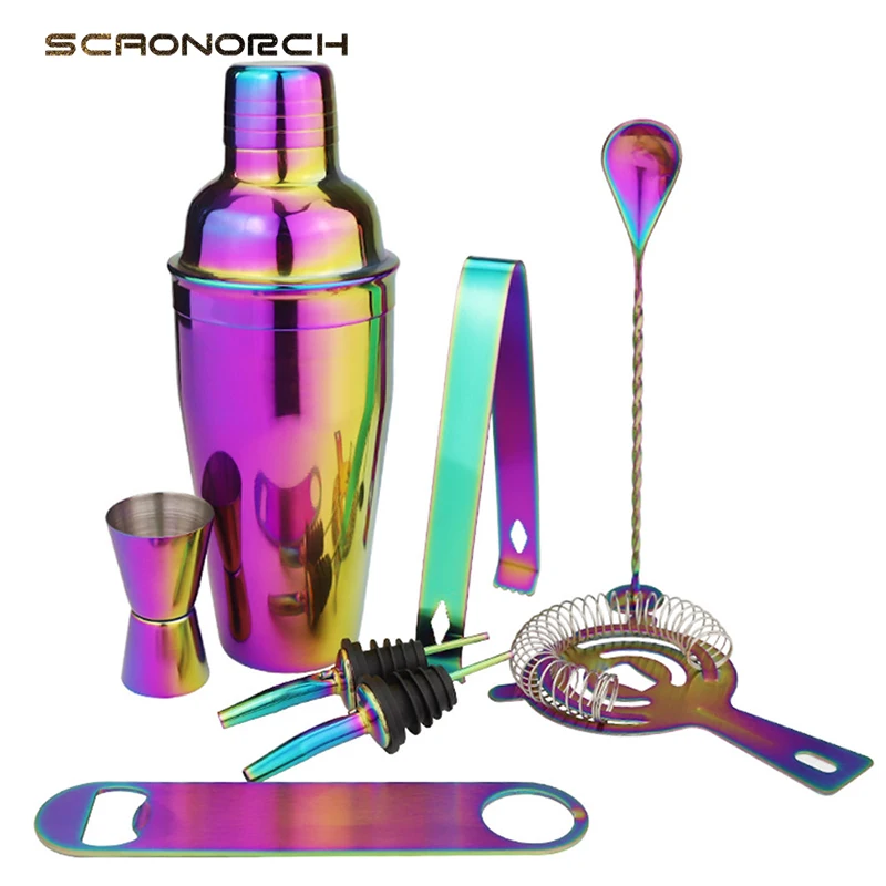 Stainless Steel Boston Shaker Set Professional Bar Bartender Kit Wine Barware Tools Cocktail Mixer Martini Cocktail Shaker