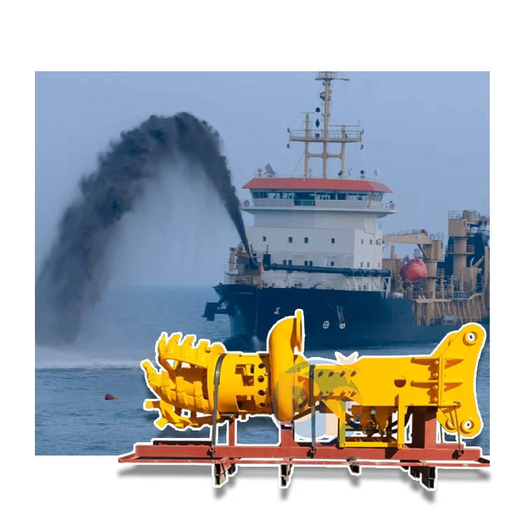 Mud Sand Suction Cutter Hydraulic Power Unit Driven Submersible Slurry Pump