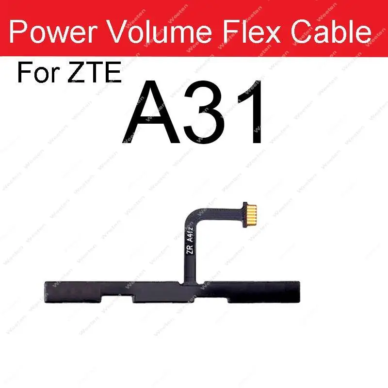 전원 볼륨 플렉스 케이블, ZTE 블레이드 V10 Vita A3 A5 A7 A7S A31 A71 7030 A51 2020 2021 전원 볼륨 사이드 버튼, 주요 부품