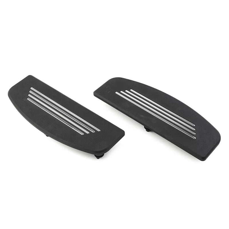 1Pair Motorcycle Front Footrest Insert Foot Peg Trim for Harley Street Electra Tri Road Glide Rider Foot Pedal Covers