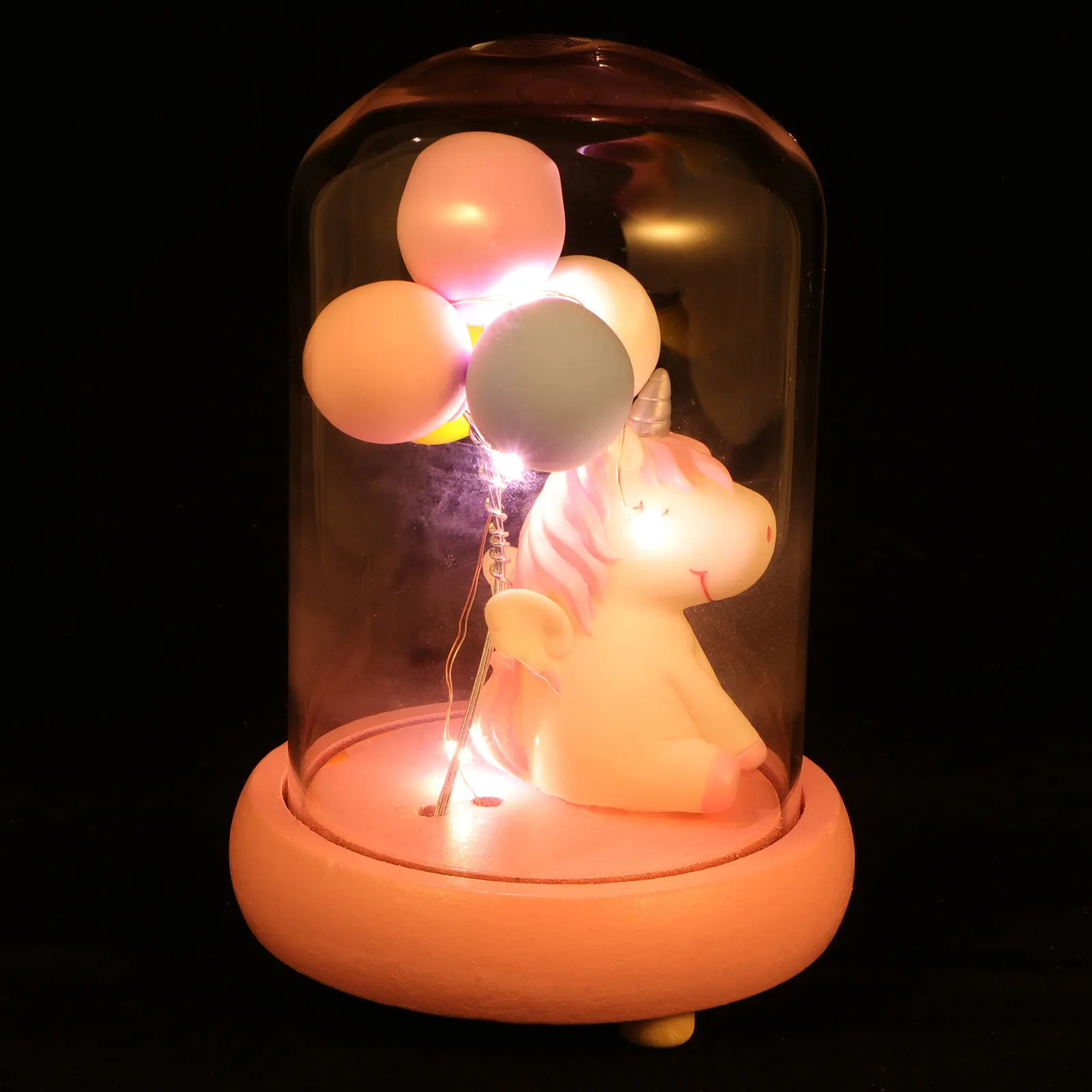 

1 pc Unicorn Night Lamp Lovely Desktop Decoration Adorable Bedside Light Layout Lamp For Kids Gift