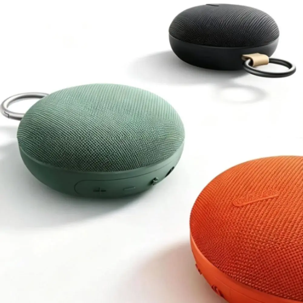 Mini Portable Bluetooth Speaker Keychain Loud Volume Multi-Play Mode Wireless Speaker Keychain Stable Connection Lightweight