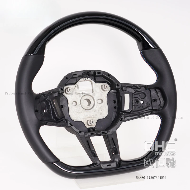 the new for BMW G60 G61 G68 i5 G90 530i 540i peach wood steering wheel upgrade modification