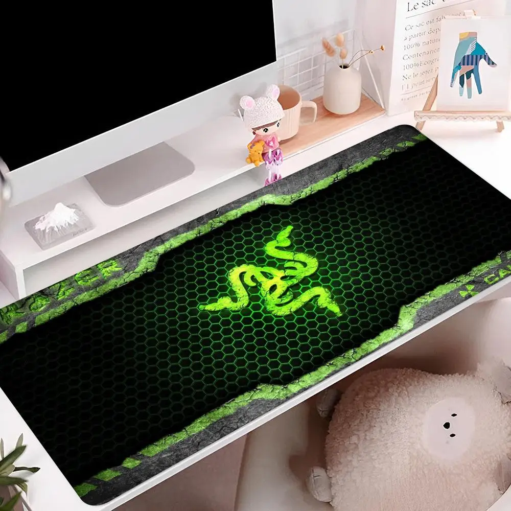 R-Razers Logo Mouse Pad para Laptop, Cool Keyboard Mousepad, Office PC Gaming Acessórios, Table Mat, 900x400mm, 800x400mm