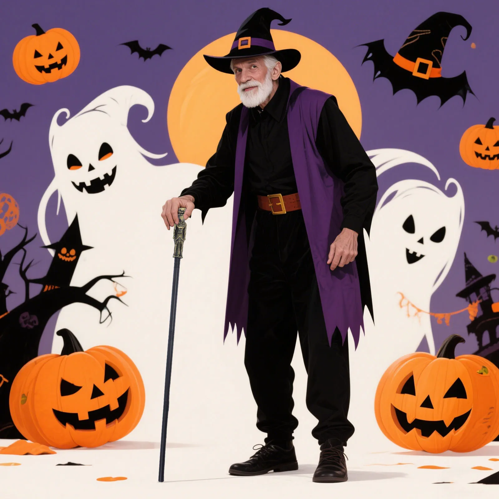 Plastic Halloween Pharaoh Scepter Costume Staff Ancient Egyptian Walking Cane Cosplay Party Prop Halloween Cane