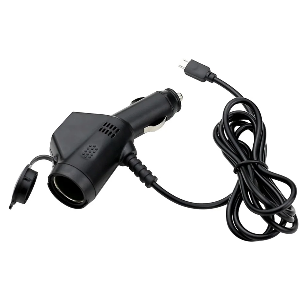 Cargador de coche de carga multidispositivo, cargador de coche de 12*4CM con Cable de 140CM de longitud, instalación directa